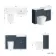 Monaco Inky Blue Combination Vanity Traditional Basin with Marble Top & Boston Toilet 1200mm