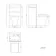 Ohio Gloss White 2-In-1 Combined Wash Basin & Atlanta Toilet 500mm