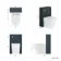 Bermuda Traditional Inky Blue Slimline Back To Wall Unit and Boston Toilet