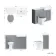 Monaco Dove Grey Combination Vanity Basin with Marble Top & Hudson Toilet with Wooden Seat 1200mm - Brushed Brass Accents