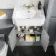 Monaco Dove Grey Traditional Basin Vanity 600mm - Brass Knurled Handles