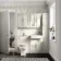 Monaco Chalk White Combination Vanity Basin and Hudson Toilet with Wooden Seat 1200mm - Brass Knurled Handles