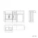 Monaco Chalk White Combination Vanity Basin 1500mm (Excludes Pan & Cistern) - Brass Knurled Handles