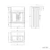 Monaco Graphite Grey Basin Vanity 600mm - Brass Knurled Handles