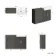 Monaco Graphite Grey Basin Vanity and Back To Wall Unit 1200mm (Excludes Pan & Cistern) - Brass Knurled Handles