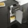 Monaco Graphite Grey Combination Vanity Basin and Boston Toilet 1500mm - Brass Knurled Handles