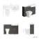 Monaco Graphite Grey Combination Vanity Traditional Basin with Marble Top & Atlanta Toilet 1200mm - Brass Knurled Handles
