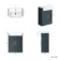 Monaco Inky Blue Basin Vanity 600mm - Brass Knurled Handles