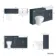 Monaco Inky Blue Combination Vanity Basin and Seattle Toilet 1500mm - Brass Knurled Handles