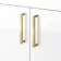 Harper Gloss White Combination Vanity Basin and Tucson Toilet 1200mm - Brushed Brass Accents - Right Handed