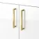 Harper Gloss White Combination Vanity Basin and Houston Toilet 1500mm - Brushed Brass Accents