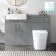 Harper Stone Grey Combination Vanity Basin and Tucson Toilet 1200mm - Brushed Brass Accents