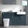 Harper Navy Blue Combination Vanity Basin and Houston Toilet 1500mm