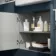 Harper Navy Blue Combination Vanity Basin with Marble Top & Tucson Toilet 1500mm