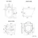 Harper Navy Blue Combination Vanity Basin and Boston Toilet 1500mm - Black Accents