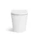 Harper Navy Blue Combination Vanity Basin with Marble Top & Tucson Toilet 1500mm - Black Accents
