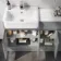 Foster Stone Grey Combination Vanity Basin with Marble Top & Boston Toilet 1500mm