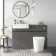 Foster Tungsten Grey Vanity with Semi Recessed Basin 600mm