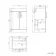 Mersey Gloss White Combination Vanity Basin and Houston Toilet 1000mm - Black Accents