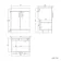 Mersey Gloss White Combination Vanity Basin and Houston Toilet 1100mm - Black Accents