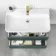 Corsica Midnight Green Wall Hung Basin Drawer Vanity 800mm