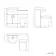 Quartz Gloss White Combination Vanity Basin and Houston Toilet 1050mm - Black Accents