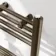 Barcelona Electric Antique Gold Straight Heated Towel Rail 1200x500mm
