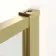Munich Brushed Brass Framed 8mm Walk In Shower Enclosure 1400mm & 800mm Glass with Return Panel