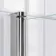 Abingdon 1500 Roll Top Shower Bath - Black Ball Feet & 6mm Easy Clean Screen