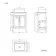 Bermuda Dove Grey Vanity With Curved Counter Top Basin 600mm
