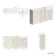 Monaco Chalk White Combination Vanity Basin with Marble Top 1500mm (Excludes Pan & Cistern)