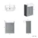 Monaco Dove Grey Basin Vanity 600mm - Brushed Brass Accents
