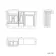 Monaco Chalk White Combination Vanity Basin 1500mm (Excludes Pan & Cistern) - Brushed Brass Accents