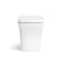 Mersey Gloss White Combination Vanity Basin and Houston Toilet 1000mm