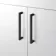 Mersey Gloss White Combination Vanity Basin and Austin Toilet 1000mm - Black Accents