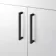 Mersey Gloss White Combination Vanity Basin and Miami Toilet 1000mm - Black Accents