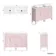 Bermuda Cashmere Pink Vanity with Marble Top & Curved Counter Top Basin 1200mm - Brass Knurled Handles