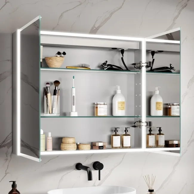 Margot Illuminated LED Mirror Cabinet 700x800mm