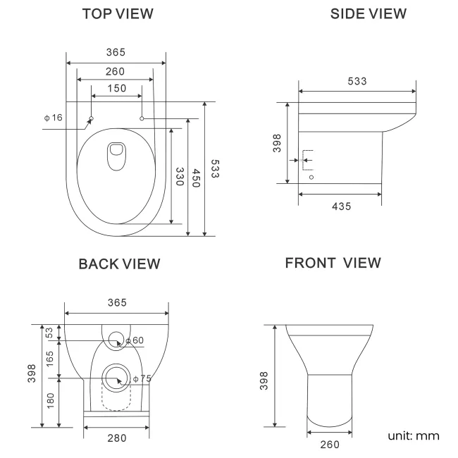 Avon Stone Grey Combination Vanity Basin and Miami Toilet 1000mm - Black Accents