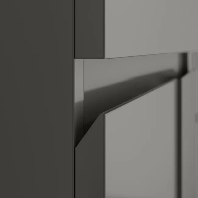 Foster Tungsten Grey Vanity with Semi Recessed Basin 600mm
