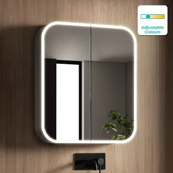 Willow Illuminated LED Mirror Cabinet 700x600mm