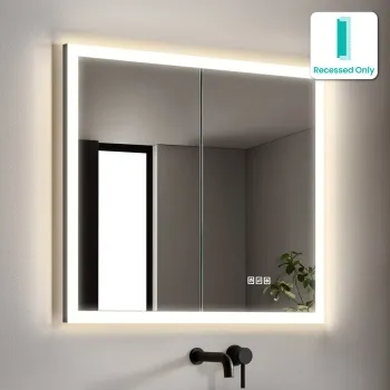Ivy Recessed LED Mirror Cabinet 700x800mm