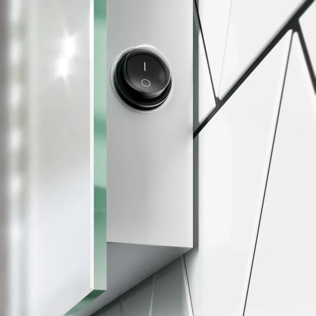 Madison Battery Operated Illuminated LED Cloakroom Mirror 600x400mm