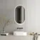 Ada Black Framed Backlit Illuminated LED Mirror With BLUETOOTH Speaker 900x500mm