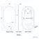 Ada Black Framed Backlit Illuminated LED Mirror With BLUETOOTH Speaker 900x500mm