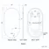 Ada Brushed Brass Backlit Illuminated LED Mirror With BLUETOOTH Speaker 900x500mm