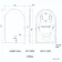 Maya Brushed Brass Arched Backlit Illuminated LED Mirror With BLUETOOTH Speaker 750x500mm