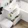 Trent Gloss White Combination Basin Drawer and Atlanta Toilet 1100mm