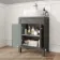 Bermuda Graphite Grey Cabinet with Marble Top 600mm - Excludes Counter Top Basin