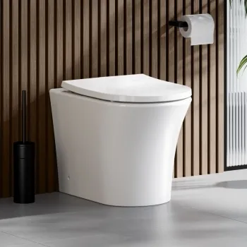 Tucson Rimless Back To Wall Toilet With Premium Soft Close Seat
